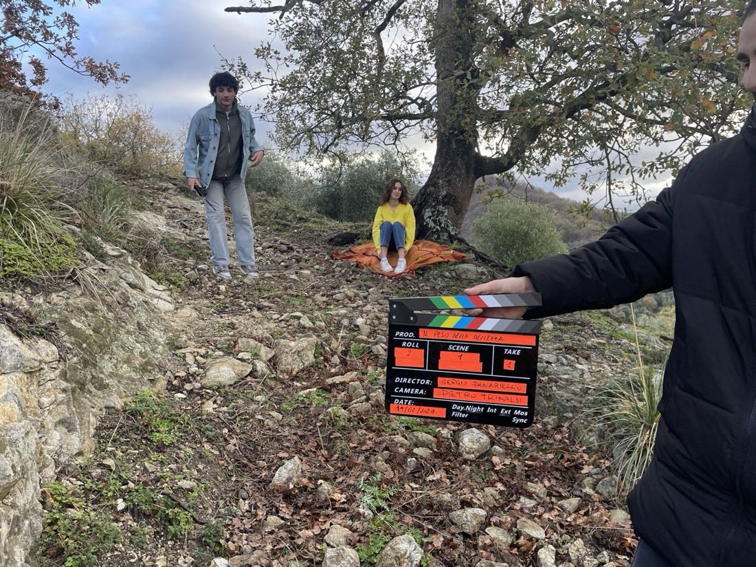 Ciak sul set del cortometraggio Il peso della bellezza